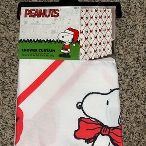 Snoopy Christmas Shower Curtain